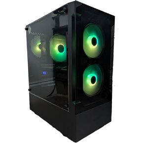 Centaurus Druid 5 Gaming PC, AMD Ryzen 7 7800X3D, Radeon RX 7600 XT 16GB, 32GB DDR5 RAM, 1TB NVMe SSD, Windows 11 PRO, 802.11AC WiFi. Upgradable Custom Computer with Glass Window and RGB Lights