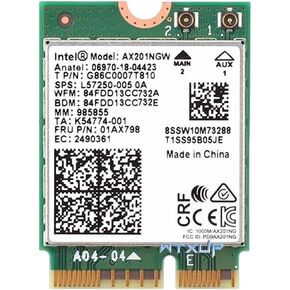 Ax201Ngw Model 2 (1Pcs) 100% Original New Intel Ax211 Ax201 Ax210 9462 9560Ac Wf6E Gigabit Wireless Network Card Cnvi Bluetuth 5.3