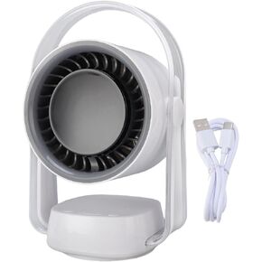 Pssopp Air Circulator Fan, Portable USB Fan 3500mAh Battery Night Light Timer for Home Office Travel