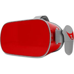 Decal Style Skin Wrap Compatible with Oculus Go Headset - Solids Collection Red (Oculus NOT Included)