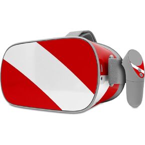 Decal Style Skin Wrap Compatible with Oculus Go Headset - Dive Scuba Flag (Oculus NOT Included)