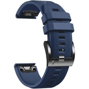Ouwegaga Compatible with Garmin Fenix 8/Fenix 7/Fenix 6/Fenix 5 Watch Band, 22mm Soft Silicone Sport Strap for Fenix E 47mm/Fenix 7 6 Pro/Fenix 5 Plus/Instinct 2 1/Forerunner 255/265/935/945/955/965