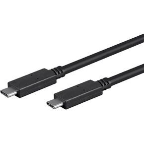 Monoprice USB Type -C إلى Type -C 3.1 Gen 1 Cable - 5GBPS ، 3A ، 30AWG ، 2 متر (6.6 قدم) أسود - SELEC