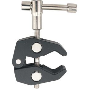 Black Aluminum Photo Super Clamp with 1/4 and 3/8 Threads Camera Quick Release Clip Multifunctional Fixture Hardware Fixing Fitting Suitable for Lamp Shelves Crossbars