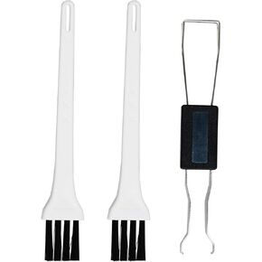 3Pcs Keycap Puller,Keyboard Keycaps Switch Puller Keycap Removal Tool with 2 Pcs White Keyboard Cleaning Brush for Mechanical Keyboard