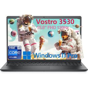 Dell 15 3530 Laptop - Business & Home Student Laptop Computer, Intel 10-Core i5-1334U (Beat i7-1250U), 120Hz FHD Vostro Laptop, WiFi, Bluetooth, Windows 11 Pro (32GB RAM | 1TB PCIe SSD)(Renewed)