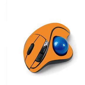 MightySkins Skin for Logitech M570 Wireless Trackball Mouse - Solid Orange | Protective, Durable, and Unique Vinyl Decal wrap Cover | Easy to Apply, Remove, and Change Styles | Made in The USA