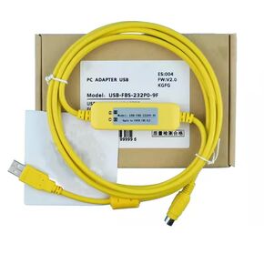 USB-FBS-232P0-9F Applicable Communication Data PLC Programming Cable Download Cable Economy Yellow 3 Meters