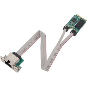 M.2 Ethernet Network Card M.2 A E Gigabit Ethernet Adapter M.2 to RTL8111F NIC Card with 1000Mbps RJ45 Port for Win 7 8 10 11