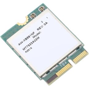 M.2 WiFi 6E Wireless Card 5374Mbps, Tri Band 2.4GHz/5GHz/6GHz, Bluetooth 5.2, High Speed Laptop Network Adapter, PCIe Interface, Compatible with Win 10/11