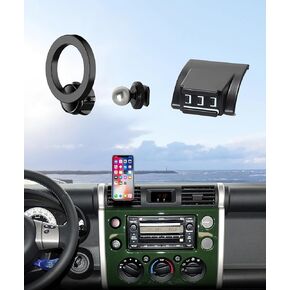 Car Phone Holder for Toyota FJ Cruiser 2007-2014 Accessories, 360° Rotation Phone Mount Compatible with MagSafe, Cell Phone Holder Does Not Affect Air Vent