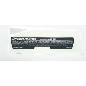 GBA Game Boy Advance High Quality Replaction Label