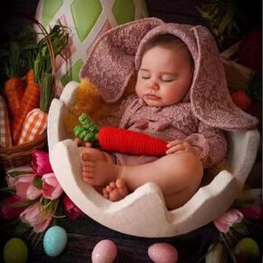 Easter Egg Photography Prop Easter Newborn Photography Props Photo Background Studio Booth Props for Easter Baby Shower Party Easter Women Gifts Easter Decorations Party Home Decoration