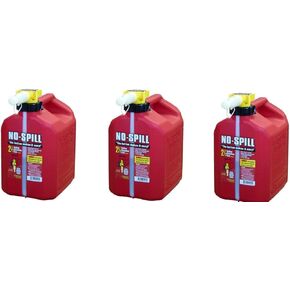 No-Spill 1405 2-1/2-Gallon Poly Gas Can (3;,PACK)
