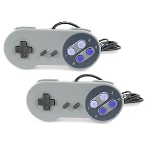 2025 New Pair of Wired USB Controller Gaming Joystick for SNES Game pad for Windows PC MAC Computer Raspberry Pi Sega Genesis emulator