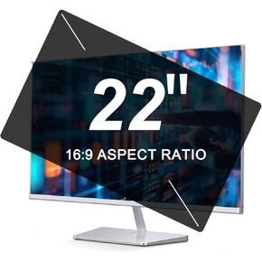 2-Pack 22 Inch Computer Privacy Screen Filter - WxH: 19.17In X 10.78In, Suitable for Various Brand Monitor Privacy Shield - Anti-Glare - Anti Blue Light - Anti Spy, 16:9 Widescreen Monitor