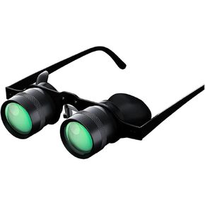 Fishing Binoculars Glasses Portable Hands Free Binoculars Telescope 10X Zoom Glasses for Outdoor Fishing Bird Watching