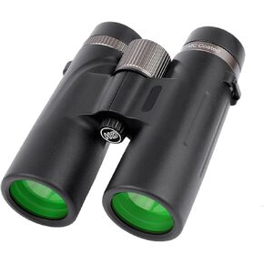 12x42 Binoculars Professional HD Telescope Powerful Long Range BAK4 Prism for Hunting Outdoor Camping(Green)