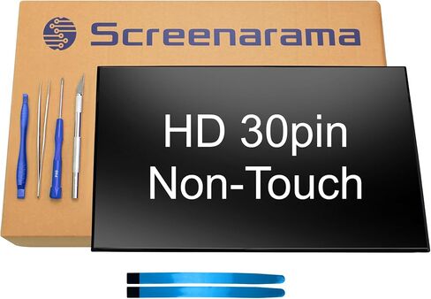 Screenarama استبدال الشاشة الجديدة لـ Dell P/N 0W4F4 00W4F4 N140BGE-E54 REV.C1 HD 1366X768 30PIN LCD LED غير الملمس مع أدوات وشريط in Saudi Arabia