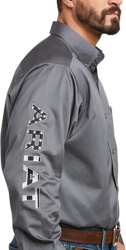 ARIAT Men's MNS Team Logo Twill CLSSC LSQUIET, Quiet Shade, X-Large Tall in Saudi Arabia