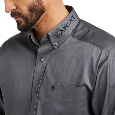 ARIAT Men's MNS Team Logo Twill CLSSC LSQUIET, Quiet Shade, X-Large Tall in Saudi Arabia