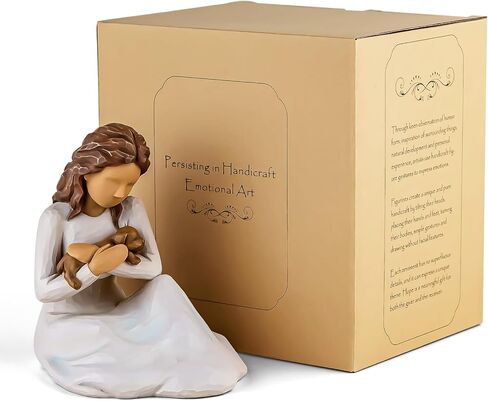 هدية تمثال صبي وكلب، تمثال رجل وجرو كلب تذكاري للصداقة يمكن تجميعه يدويًا منحوت لفقدان هدايا الكلاب لمحبي الكلاب (صداقة بهيجة) in Kuwait