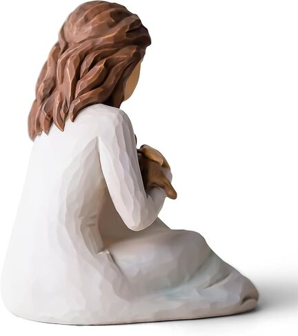 هدية تمثال صبي وكلب، تمثال رجل وجرو كلب تذكاري للصداقة يمكن تجميعه يدويًا منحوت لفقدان هدايا الكلاب لمحبي الكلاب (صداقة بهيجة) in Kuwait