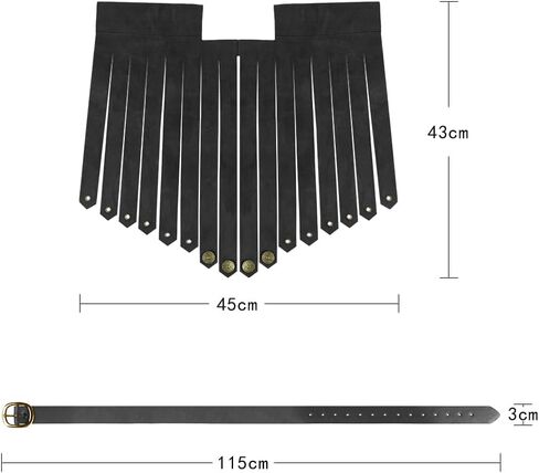SIQITECHNO Medieval Armor Skirt Leather Roman Apron Belt Vintage Knight Armor Skirt Viking Soldier Halloween Cosplay Costume in Saudi Arabia