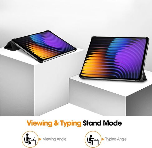 حافظة zZjoOoj لهاتف Xiaomi Redmi Pad مقاس 10.61 بوصة، رفيعة للغاية وخفيفة الوزن، منبه تلقائي/نوم، أسود in Kuwait