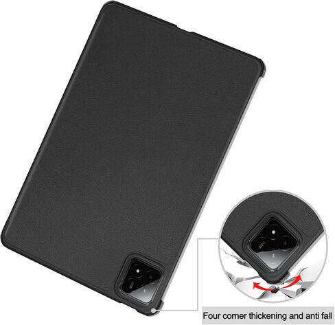 حافظة zZjoOoj لهاتف Xiaomi Redmi Pad مقاس 10.61 بوصة، رفيعة للغاية وخفيفة الوزن، منبه تلقائي/نوم، أسود in Kuwait