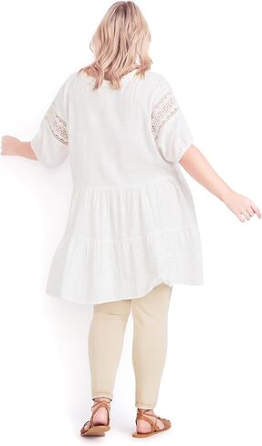 Avenue Women's Plus Size Tunic Samara Tiered in Saudi Arabia