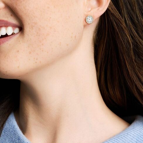 Fossil Women's Harlow Linear Texture Heart Gold-Tone Stainless Steel Stud Earrings, Color: Gold (Model: JF04654710) in Saudi Arabia