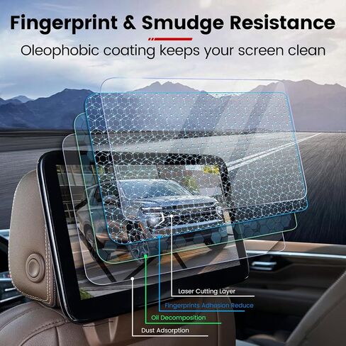 Compatible with 2025 Chevy Tahoe Suburban Screen Protector 17.7 inch Navigation TouchScreen, For 2025 Tahoe and 2025 Suburban Accessories Tempered Glass Ultra Clear Anti Scratch in Saudi Arabia