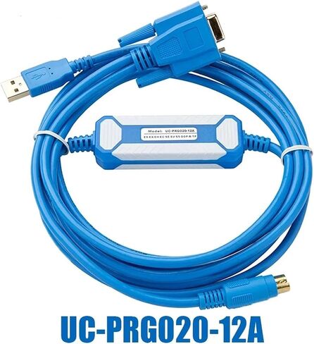 Compatible AH DVP Series PLC DOP-B Series HMI and TP Text Display Programming Cable IFD6601 UC-PRG020-12A in Saudi Arabia