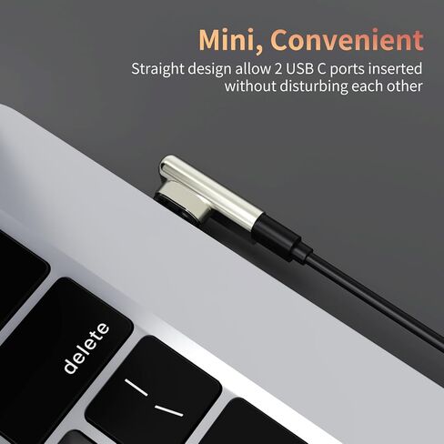 240W USB-C Adapter, 90 Degree Magnetic USB C Extender, Detachable Adapter with 4 Connector Tips, USB4 40Gbps 8K 60Hz Compatible with Thunderbolt 3/4 MacBook Pro/Air Laptop PC in Kuwait