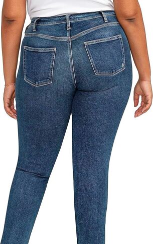Women's Plus Size Infinite Fit Mid Rise Straight Leg Jeans in Saudi Arabia