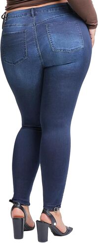 YMI Women's Plus Size HyperDenim Super Stretchy Skinny Jeans in Saudi Arabia