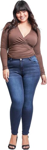 YMI Women's Plus Size HyperDenim Super Stretchy Skinny Jeans in Saudi Arabia