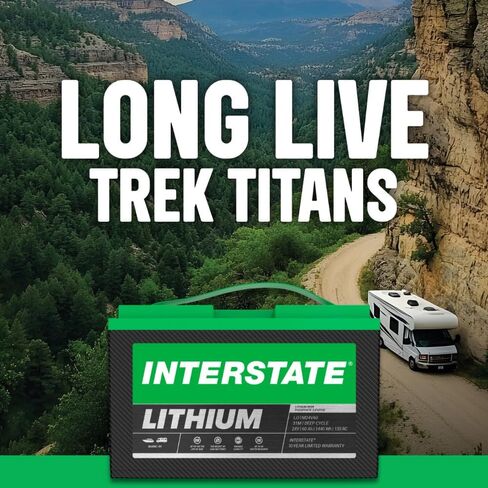 بطاريات Interstate 12V 100AH ​​مجموعة الحجم 27M Lithium Marine/RV Deep Cycle Cycle LifePo4 ، صيانة خالية ، خفيفة الوزن ، مثالية للقوارب ، RV التخييم ، خارج الشبكة ، اليخوت (LI27M12V100) in Saudi Arabia