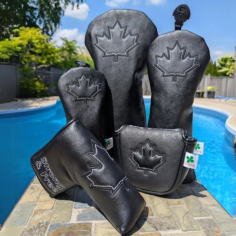 Limited Edition Maple Leaf - Canada Driver Head Cover - Tour Quality Golf Club Cover - Style and Customize Your Golf Bag in Saudi Arabia
