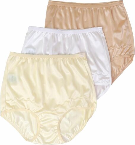 Dixie Belle 719 Scallop Trim High Waist Full Coverage Panty (3 Pack) (7, Blue) in Saudi Arabia