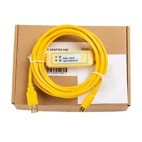 USB-MC for MC80 MC100 MC200 Communication Download Cable PLC Programming Cable High Speed Stable Model FT232RL Chip Yellow 3 Meter