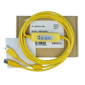 USB-Vigor for PLC Programming Cables Transmission Data Cables VB VH Series Communication Download Cables Yellow Economy 3 Meters