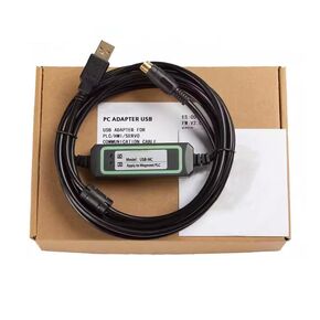 USB-MC for MC80 MC100 MC200 Communication Download Cable PLC Programming Cable High Speed Stable Model FT232RL Chip Black 3 Meter