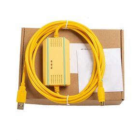 USB-AFC8513+ for PLC Programming Cable FPG FP0 FP2 FPX Data Communication Support Online Monitoring Download Cable Electromagnetic Isolation FT232RL Chip Yellow 3 Meter