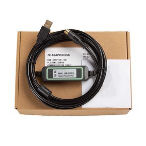 USB-AFC8513 for PLC Programming Cable FPG FP0 FP2 FPX Data Communication Support Online Monitoring Download Cable Stable Model FT232RL Chip Black 3 Meter