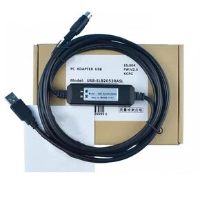 USB-SLB2053RASL for Communication Data PLC Programming Cable Download Cable Cable Economy Black 3 Meters