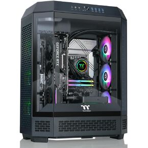 Thermaltake Reactor 9080 Gaming Desktop (AMD Ryzen™ 9 9900X3D, ToughRam 32GB DDR5 6400MT/s RGB Memory, NVIDIA® GeForce RTX™ 5080, 2TB NVMe M.2, WiFi, Windows 11) T6BK-X87B-580-LCS