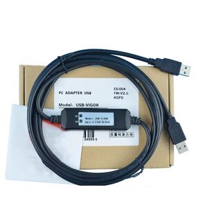 USB-Vigor for PLC Programming Cables Transmission Data Cables VB VH Series Communication Download Cables Black Economy 3 Meters