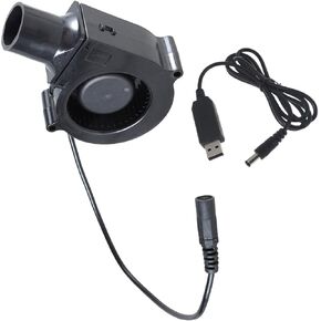 Portable 7530 USB BBQ Fan 5V Air Blower With Speed Setting Low Noise Blower Blowing Fan For Outdoor Cooking And Cooling